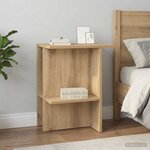 vidaXL Table basse 2 pc Chêne artisanal 40 x 30 x 49 cm