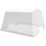 Serre plastique pour potager 37 6 x 37 6 x 21 6 cm