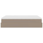 vidaXL Cadre de lit ottoman et matelas cappuccino 140x200cm similicuir