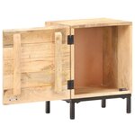 vidaXL Table de chevet 40x30x51 cm Bois de manguier solide