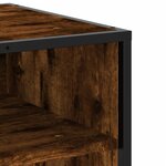vidaXL Meuble TV chêne fumé 180x40x46 cm bois d'ingénierie