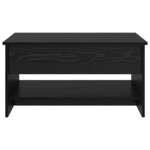 vidaXL Table basse Chêne noir 80 x 50.5 x 41.5 cm Bois d'ingénierie