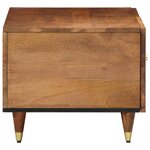 vidaXL Table basse 80x50x40 cm bois de manguier massif