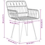 vidaXL Ensemble de Dîner de Jardin 5 Pièces en Poly Rattan Marron