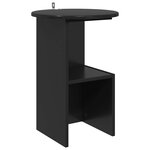 vidaXL Table d'appoint Chêne noir Ø 39 5 x 55 cm Bois d'ingénierie