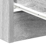 vidaXL Table de chevet Sonoma gris 38x35x56 cm Bois d'ingénierie