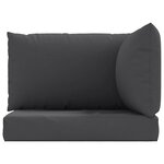 vidaXL Coussins de palette lot de 3 anthracite tissu oxford