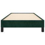 vidaXL Cadre de lit sans matelas vert foncé 100x200 cm velours