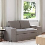 vidaXL Canapé Taupe 162 x 80 x 82 cm tissu