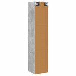 vidaXL Cabinet de Salle de Bain Mural Gris béton 33 x 34 5 x 160 cm
