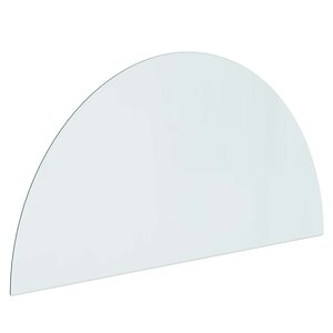 vidaXL Plaque en verre de cheminée Transparent 1200 x 600 mm Verre