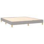 vidaXL Cadre de lit sans matelas gris clair 180x200 cm tissu