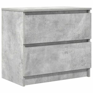 vidaXL Meuble TV gris béton 60x35x54 cm bois d'ingénierie