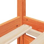 vidaXL Lit avec tiroirs/matelas cire marron 120x200 cm bois massif pin