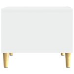 vidaXL Table basse Blanc 50 x 49 x 40 cm Bois d'ingénierie