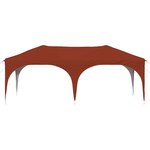 vidaXL Tente de fête pop-up 575 x 288 x 245 cm Terre cuite