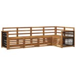 vidaXL Ensemble de canapés d'extérieur 4 pc Naturel