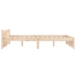 vidaXL Cadre de lit bois massif 135x190 cm double