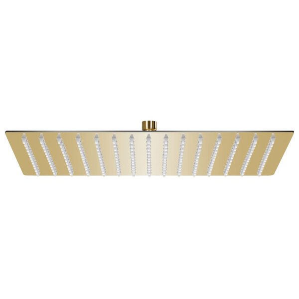 vidaXL Pomme de douche pluie Inox 40x30 cm Rectangulaire Doré