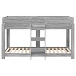 vidaXL Lit Superposé pour Enfants Gris Sonoma 100 x 200 cm