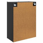 vidaXL Armoire Murale Noir 66 x 34 5 x 92 cm Bois d'ingénierie