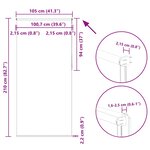 vidaXL Store enrouleur occultant café 105x210cm largeur du tissu