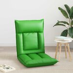 vidaXL Fauteuil de sol ajustable Gris Simili cuir