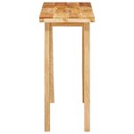vidaXL Table à dîner Naturel 100 x 35 x 75 cm Bois de mangue massif