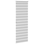 vidaXL Store zèbre gris clair largeur du tissu 65 9 cm polyester