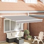 vidaXL Auvent Gris clair 300 x 250 x 165 cm Polyester