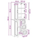vidaXL Ensemble de Meubles 2 Pièces Noir Bois d'ingénierie