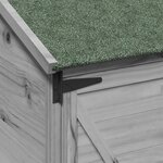 vidaXL Abri de jardin Gris 59 5 x 56 x 176 5 cm Bois d'ingénierie