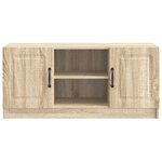 vidaXL Meuble TV Chêne Sonoma 102 x 34 5 x 47 cm Bois d'ingénierie