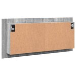 vidaXL Armoire à miroir à LED de bain gris sonoma 100x12x45 cm