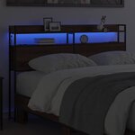 vidaXL Tête de lit de rangement Chêne marron 140 5 x 15 x 98 cm