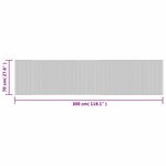 vidaXL Tapis rectangulaire marron 70x300 cm bambou