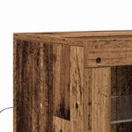 Buffet vidaXL avec lumières LED en vieux bois 60 5x37x67 cm