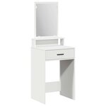vidaXL Coiffeuse avec tiroir Blanc 50 x 41 x 140 cm Bois d'ingénierie