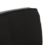 vidaXL Chaise pivotante de bureau noir bouclé comme de la laine tissu