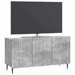 vidaXL Meuble TV Gris béton 99 x 34 5 x 52 cm Bois d'ingénierie