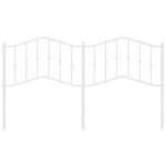 vidaXL Tête de lit de remplacement métal blanc 180 cm
