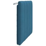vidaXL Coussin de tête de lit bleu 100 cm velours