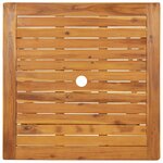 vidaXL Table pliable de jardin 70x70x75 cm Bois d'acacia massif