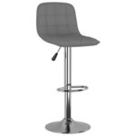 vidaXL Tabourets de bar lot de 2 gris clair tissu