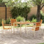 vidaXL Ensemble de salle à manger pour jardin 5 Pièces