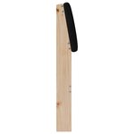 vidaXL Tête de lit capitonnée Noir 75 cm Pin massif
