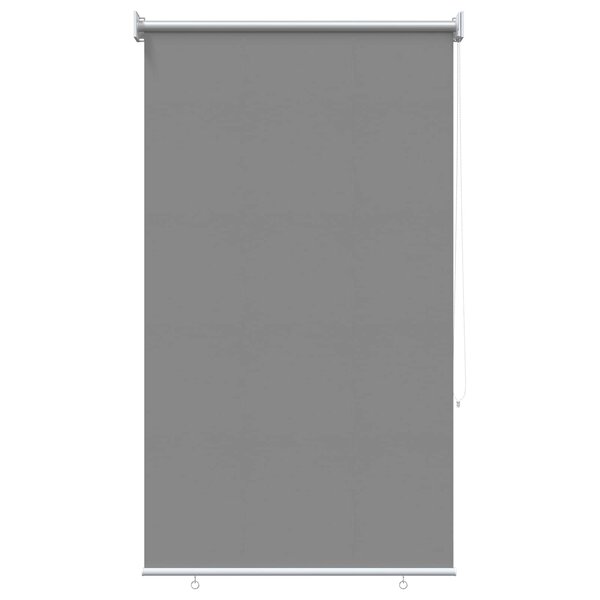 vidaXL Store roulant extérieur protection UV Gris clair Polyester
