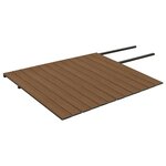 vidaXL Panneaux de terrasse et accessoires WPC Marron/gris 30 m² 4 m