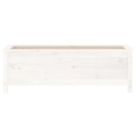 vidaXL Lit surélevé de jardin blanc 119 5x40x39 cm bois de pin massif
