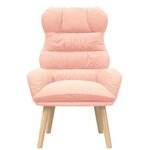 vidaXL Fauteuil relaxant Rose 69 x 74 x 93 cm tissu